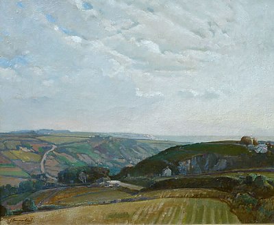 On the Road from Lands End by Samuel Lamorna Birch On the Road from Lands End by Samuel Lamorna Birch